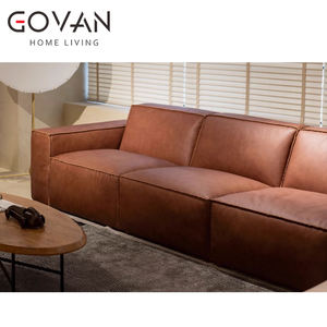 Sofá de bloque de tofu de estilo chino Wabi Sabi, sofá de tres plazas de calidad para sala de estar - Product Image 4