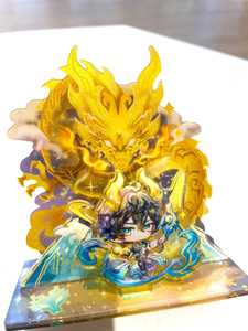 OEM ODM Figura de Acrílico de Personaje Dan Heng Permanente del Mundo, Standee de Acrílico de 3 Capas, Honkai Star Rail, Hecho por Fans, HSR, Acrílico con Purpurina Dorada - Product Image 6