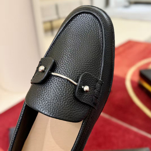 Zapatos de Vestir de Oficina para Hombre, de Piel Genuina de Alta Calidad, Sin Cordones, <span class=keywords><strong>con</strong></span> Punta Redonda, Mocasines Casuales, Suela de Goma Antideslizante, Ligeros - Product Image 3