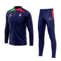 Vestes en polyester personnalisées à sublimation couleur pour hommes, vêtements de sport de football, vêtements de sport athlétiques, fermeture éclair, manches longues, vestes de sport