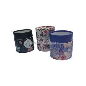 กล่องกระดาษคราฟท์ทรงกลมทรงกระบอกหรูหราบรรจุภัณฑ์แบบกำหนดเองพิมพ์ลายย่อยสลายได้เป็นมิตรต่อสิ่งแวดล้อม - Product Image 3