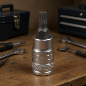 Fervi Socket With Xzn Insert 10mm Drive Hex <b>Bit</b> Adapter For <b>Torx</b> Fasteners - Product Image 3