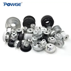 POWGE Trapezoid MXL/XXL/XL/L/H/XH T2.5/T5/T10/T20/AT3/AT5/AT10 Synchronous pulley Customized AL/Steel Various Timing Belt pulley
