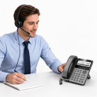 Téléphone IP d'entreprise Flyingvoice P22G, écran large 3,5 pouces, Wi-Fi 2,4 GHz, PoE, SIP 2.0, 2 lignes SIP, garantie 1 an, prise en charge du casque HP200