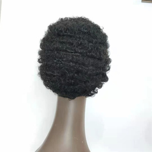 Doppio annegamento In magazzino 100 per cento autentici capelli umani nessuno pizzo capelli umani parrucche per donne di colore - Product Image 4