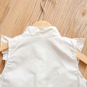 Productos Más Vendidos, Conjunto Formal para Bebés Niñas, Blusa Sin Mangas de Color Claro con Bordado y Pantalón Holgado - Product Image 4