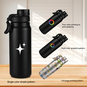 Botella de agua de acero inoxidable de 2025 ml con aislamiento de doble pared de nuevo diseño 1000 con diferentes tapas para acampar - Product Image 5