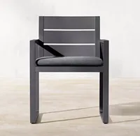 Fauteuil d'extérieur en métal AEGEAN, idéal pour balcon, couloir, terrasse de villa, café – Chaise de salle à manger en aluminium – Vente chaude usine