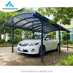 Toldo de metal impermeable para estacionamiento de coche, refugio de marco de aluminio, cobertizo para Puerto de coche, parasol exterior, cubierta de techo de policarbonato para garaje