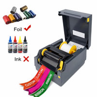 Imprimante d'étiquettes rapide pour ruban satiné 108 mm, impression d'autocollants, imprimante d'étiquettes en taffetas, imprimante d'étiquettes mini pour fleuriste