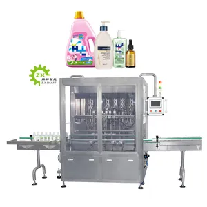 Z.X 6 Head Liquid 5L 500ML Bottle Automatic Detergent Liquid Filling Machine