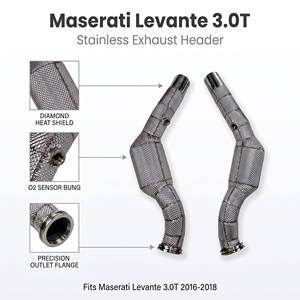 Venta al por mayor de fábrica: Colector de escape de alto rendimiento para Maserati <span class=keywords><strong>Levante</strong></span> 3.0T 2016-2018, tubo de escape con escudo térmico - Product Image 1