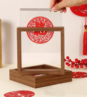 Cadre photo en verre transparent Double face, table, cadre pour échantillons de plantes, cadre photo