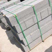 Pierre de granit naturel de Chine G603 pavé de granit blanc de sésame pierre bon marché polie flammée