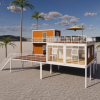 Maison modulaire préfabriquée en conteneur, maison en conteneur fabriquée, maison préfabriquée en conteneur, maisons préfabriquées en conteneurs