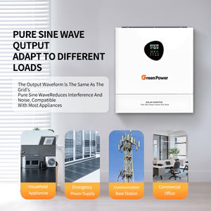 3KW 3.6KW 5.5KW 6.2KW 11KW ON/OFF 그리드 하이브리드 태양광 인버터 220V 110V 60Hz 1 상 MPPT 듀얼 AC 사인파 인버터 - Product Image 6