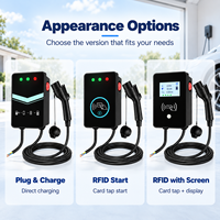 Borne de Recharge VE GB/T CQC 32A 220V 50/60Hz 7kW Wallbox RFID avec Arrêt d'Urgence Prise et Charge Rapide Fournisseur OEM ODM Vente en Gros pour Domicile
