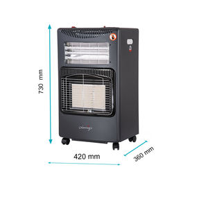 מחמם אינפרא אדום נייד בקלות מתקפל לשימוש ביתי חדר שינה לשימוש ביתי עבור גז טבעי חימום חשמלי חיצוני - Product Image 5