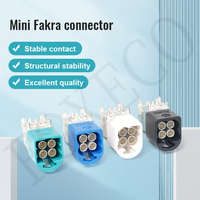 Connecteur Fakra de 1ère génération personnalisé FOXECO, mini-prise à angle droit, connecteur à broches pour montage sur circuit imprimé, traversée de trou, pour connecteur de caméra de voiture
