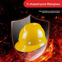 Casque de sécurité en fibre de verre pour la construction, l'ingénierie, les électriciens, l'exploitation minière, conforme aux normes nationales, imprimé, fabriqué en Chine