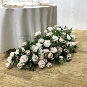 GNW 2023 Idée de nouveaux produits Décoration florale extrêmement belle sur le fond de la table pour les décors de mariage et de fête de luxe