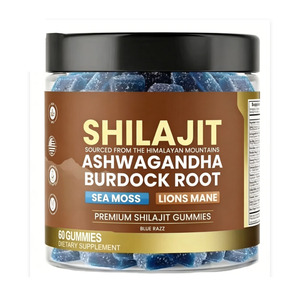 Gomitas de Shilajit del Himalaya Orgánicas, Veganas Puras, 60 Unidades, 2 por Día, Proporcionan Energía para Personas de Mediana Edad y Mayores - Product Image 1