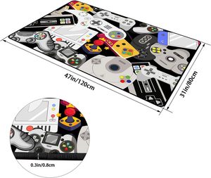 Không trượt 3D Máy làm chơi game khu vực thảm cho thiếu niên chàng trai & cô gái phòng ngủ phòng khách phòng chơi - Product Image 2