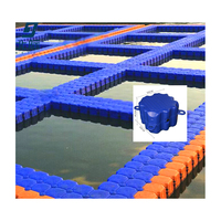 Pont flottant en plastique HDPE, plateforme de ponton, quai pour bateaux et jet-skis, quais flottants modulaires pour lacs