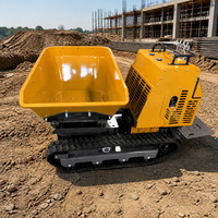 Mini-dumper sur chenilles YH-1200, camion benne de 1200 kg, machine à déchargement hydraulique autonome pour usage agricole et de jardinage