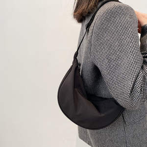 Unisex New Trendy PU Crossbody <b>Bag</b> Lightweight Mini Zipper Closure Underarm Single <b>Strap</b> - Product Image 3