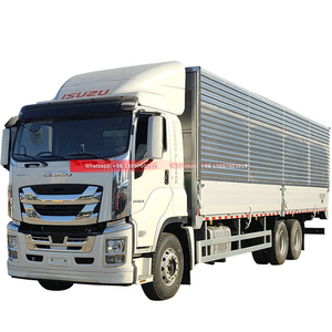 10 roues QingLing ISUZU GIGA 380HP aile volante Van Cargo camion ISUZU aluminium aile ouverture boîte camion pour les ventes - Product Image 4
