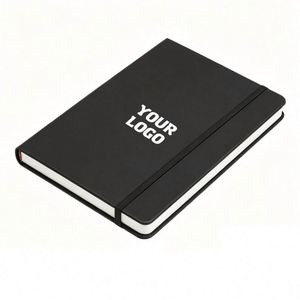 Wholesale with Elastic Strap Pu <b>Journal</b> A5 A6 Notebook Printed Brand Logo Note Book Custom PU Leather <b>Journal</b> Notebook Custom - Product Image 1