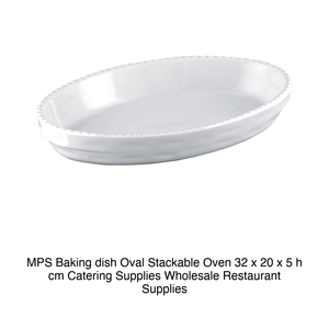 Bandeja para hornear MPS ovalada apilable para horno 32 x 20 x 5 h cm, suministros para catering, suministros para restaurantes al por mayor - Product Image 2