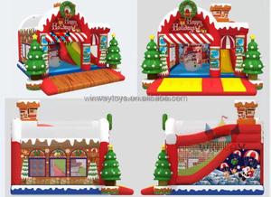 Glissière gonflable magique de château du père noël combinée pour des parties avec la certification de la CE EN71 - Product Image 4