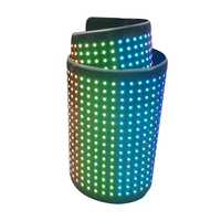 Nouvelle technologie personnalisée Écran LED de voiture pour la fenêtre arrière de la publicité des yeux de la fenêtre Panneau LED lumineux défilement clignotant