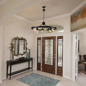 Elegant French Vintage Metal Candle Chandelier for <b>Dining</b> Rooms and Bedrooms - Product Image 6