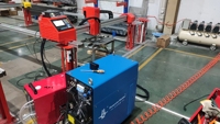 Machine de découpe plasma et à flamme portable de type portique CNC avec contrôleur et contrôleur de hauteur de torche