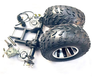 10 pouces roues et pneus moyeu essieu arrière disque Rotor frein marche arrière pour Adultos De Carreras <span class=keywords><strong>Go</strong></span> Kart - Product Image 1