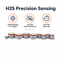 Capteur électrochimique de gaz sulfure d'hydrogène Alphasense H2S-AE, détecteur de fuite de H2S, sortie RS485/UART, -30°C à 50°C
