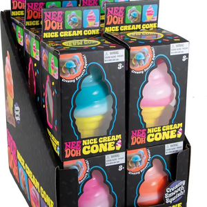 Viral <strong>Squish</strong> <strong>Toy</strong> Needoh Nice Ice Cream Cone Gradient Ice Cream Stress Relief Squeeze <strong>Toy</strong> - Product Image 1