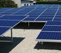 Support de montage solaire au sol en aluminium personnalisé Kit de montage au sol Support de module Pv