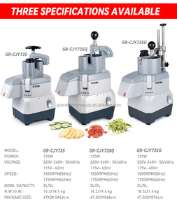 Kommerzieller elektrischer Multifunktions-Gemüseschneider-Dicer-Cutter für die Restaurant küche Verwenden Sie Obstmaschinen-Motor kern komponenten - Product Image 4