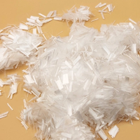 Fibre discontinue de polypropylène vierge 0.9D * 12mm de haute qualité pour les fabricants et les fournisseurs de fibres de polyester de béton et de mortier