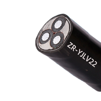 YJLV22 Gepanzertes Aluminiumleiter XLPE-Isoliertes PVC-Ummanteltes 0,6/1kV Freileitungskabel für Bau Bergbau Industrie