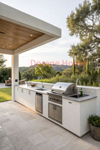 2025 Dorene 맞춤형 스테인레스 스틸 바베큐 그릴 모듈 식 야외 주방 섬 가구 부엌에서 가장 인기있는 아파트 - Product Image 6