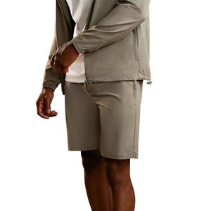Ensemble coupe-vent technique, mode décontractée, logo personnalisé, streetwear, <span class=keywords><strong>survêtement</strong></span> pour homme, à capuche avec short <span class=keywords><strong>de</strong></span> <span class=keywords><strong>survêtement</strong></span> - Product Image 3