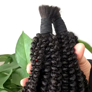 Cheap 10A Brazilian Virgin Hair Bulks Water Wave 100% Top Quality Cambodian Human Hair Wet and Wavy Bulk Hair for Braiding