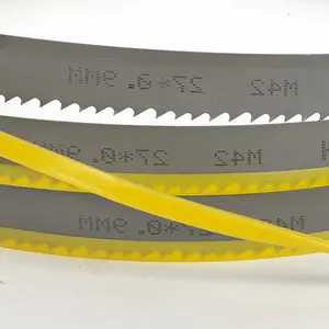 Hoja de sierra de banda M42 de alta calidad de marca China para máquina de sierra de banda de corte de metal hoja de sierra de metal