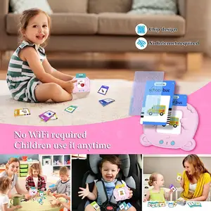 Zhorya perangkat pembelajaran kustom, mainan edukasi anak-anak kartu Flash mesin belajar