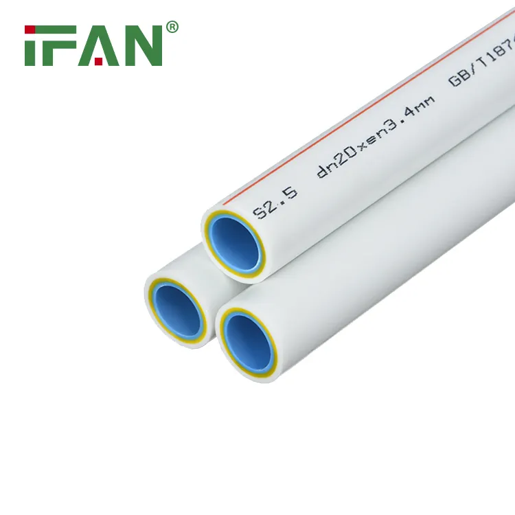 Tube en plastique blanc de 20 à 125mm pour l'hygiène de la santé, en Fiber de verre, PN20/PN25